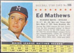 Ed Mathews [Perforated] #106
