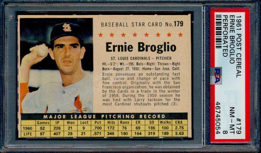 Ernie Broglio [Perforated] #179