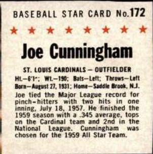 Joe Cunningham [Hand Cut] #172