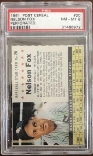 Nelson Fox [Perforated] #20