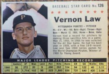 Vernon Law [Perforated] #126