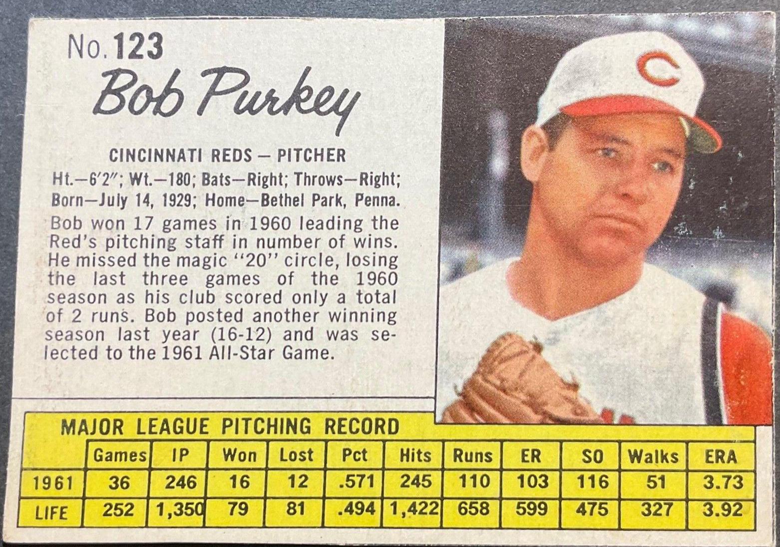 Bob Purkey [Hand Cut] #123
