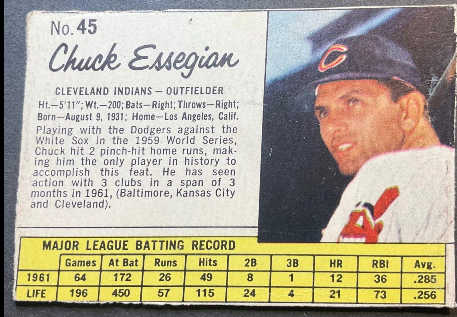Chuck Essegian [Hand Cut] #45