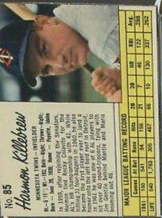 Harmon Killebrew [Hand Cut] #85