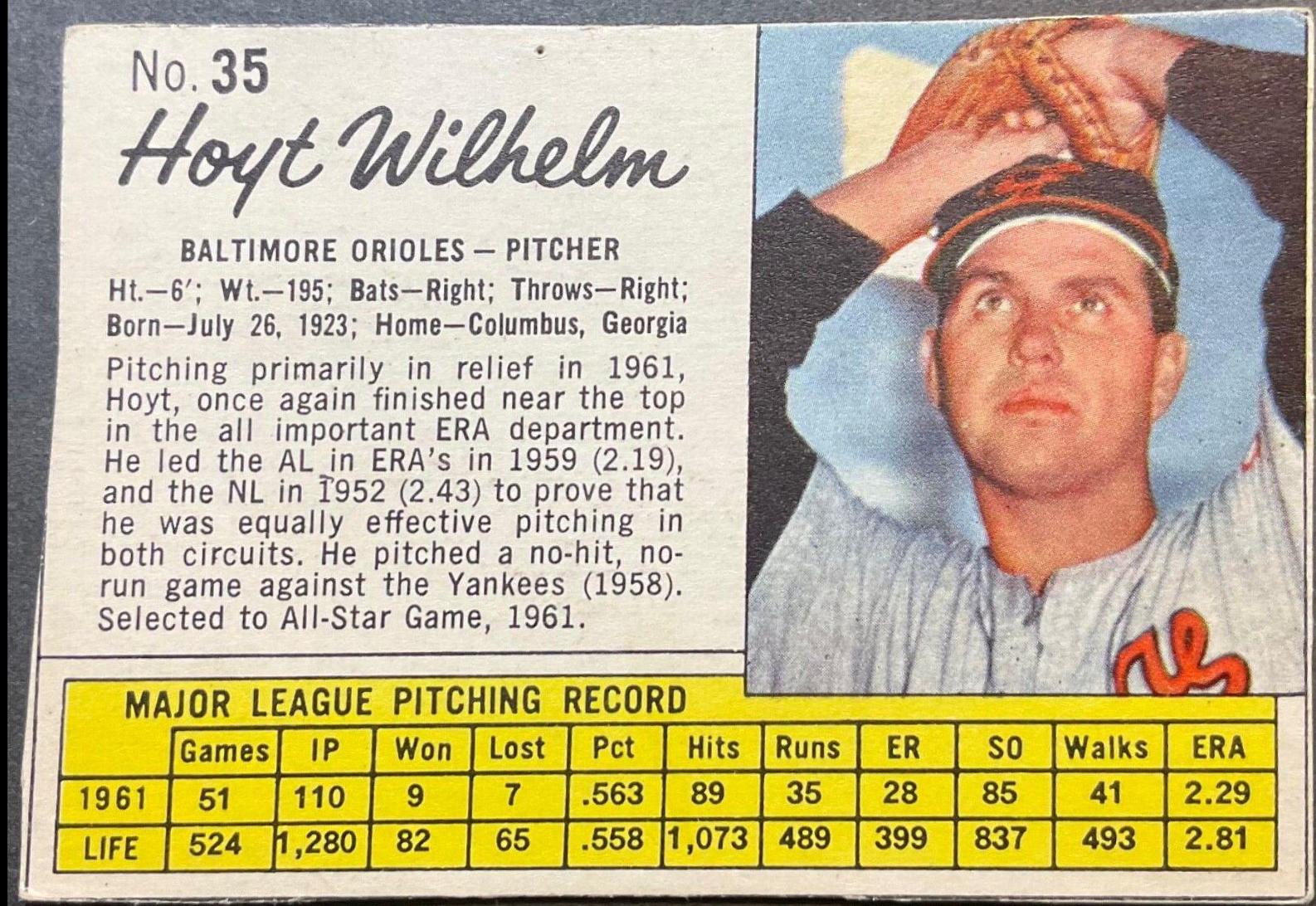 Hoyt Wilhelm [Hand Cut] #35
