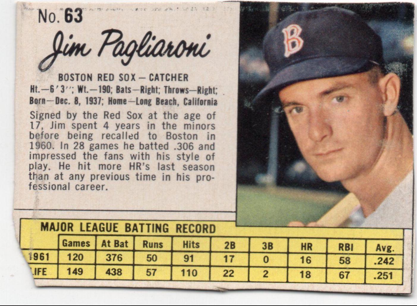 Jim Pagliaroni [Hand Cut] #63