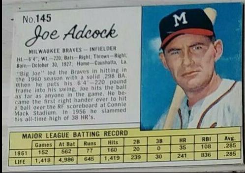 Joe Adcock [Hand Cut] #145