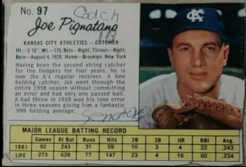 Joe Pignatano [Hand Cut] #97