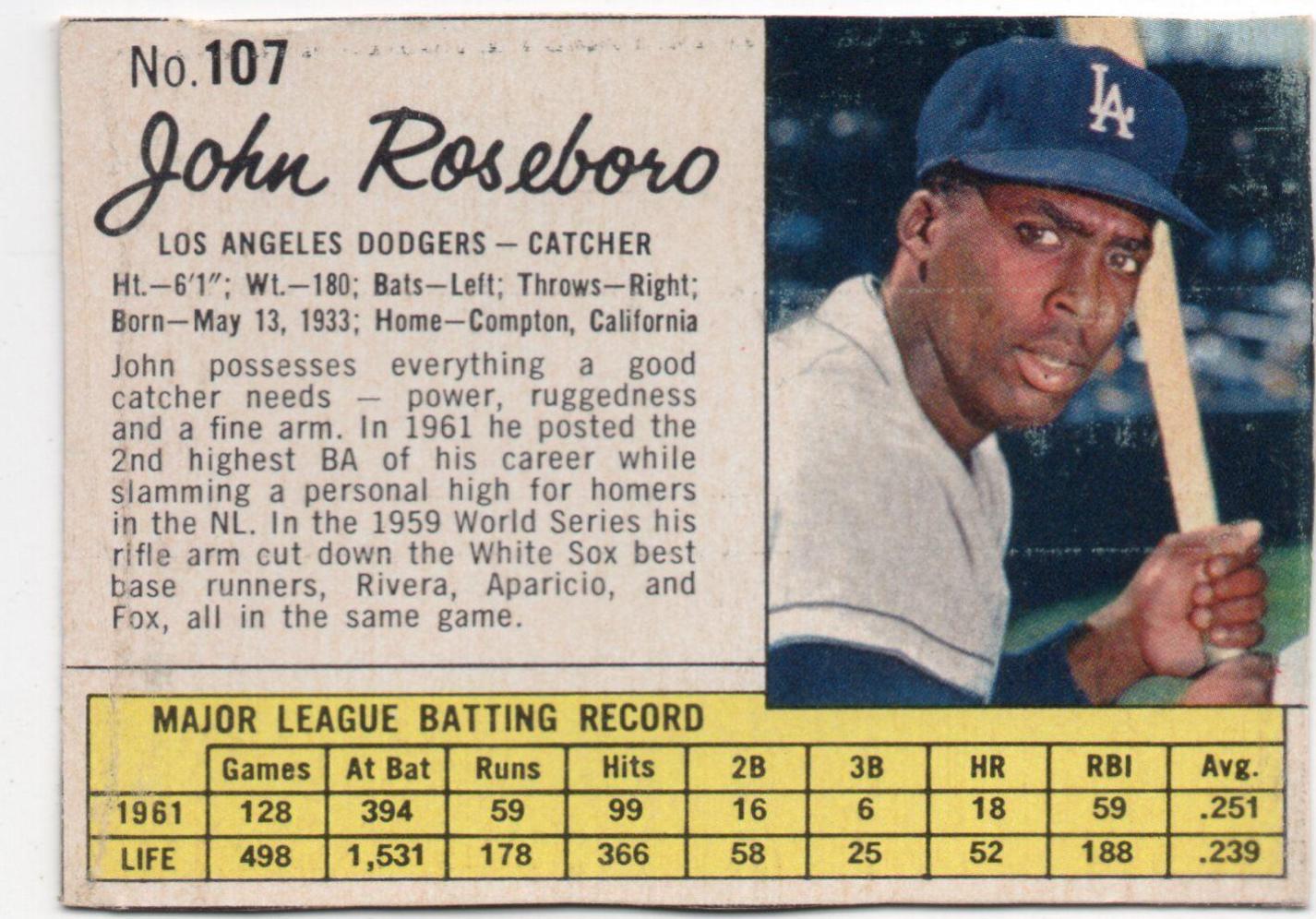 John Roseboro [Hand Cut] #107