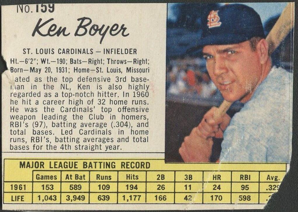 Ken Boyer [Hand Cut] #159