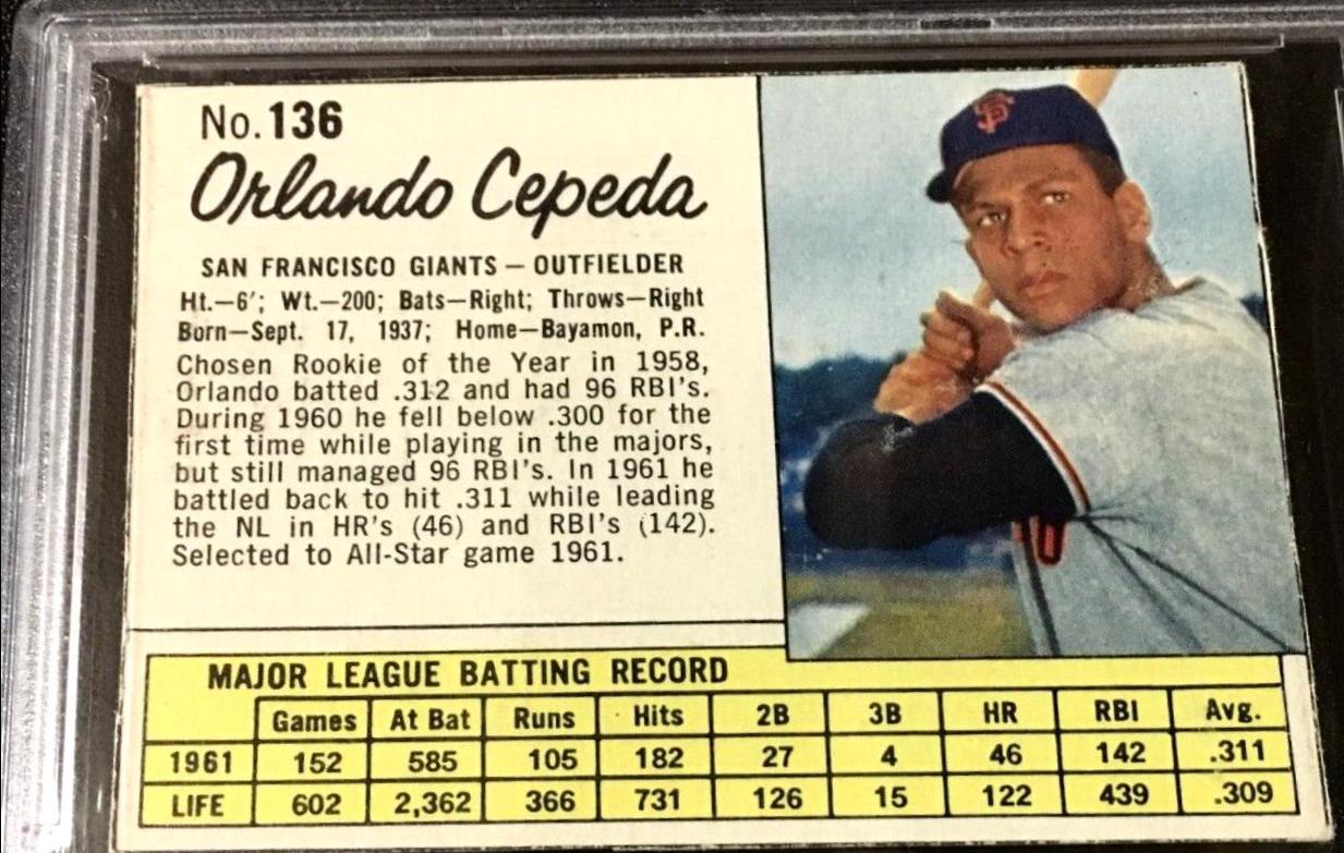 Orlando Cepeda [Hand Cut] #136