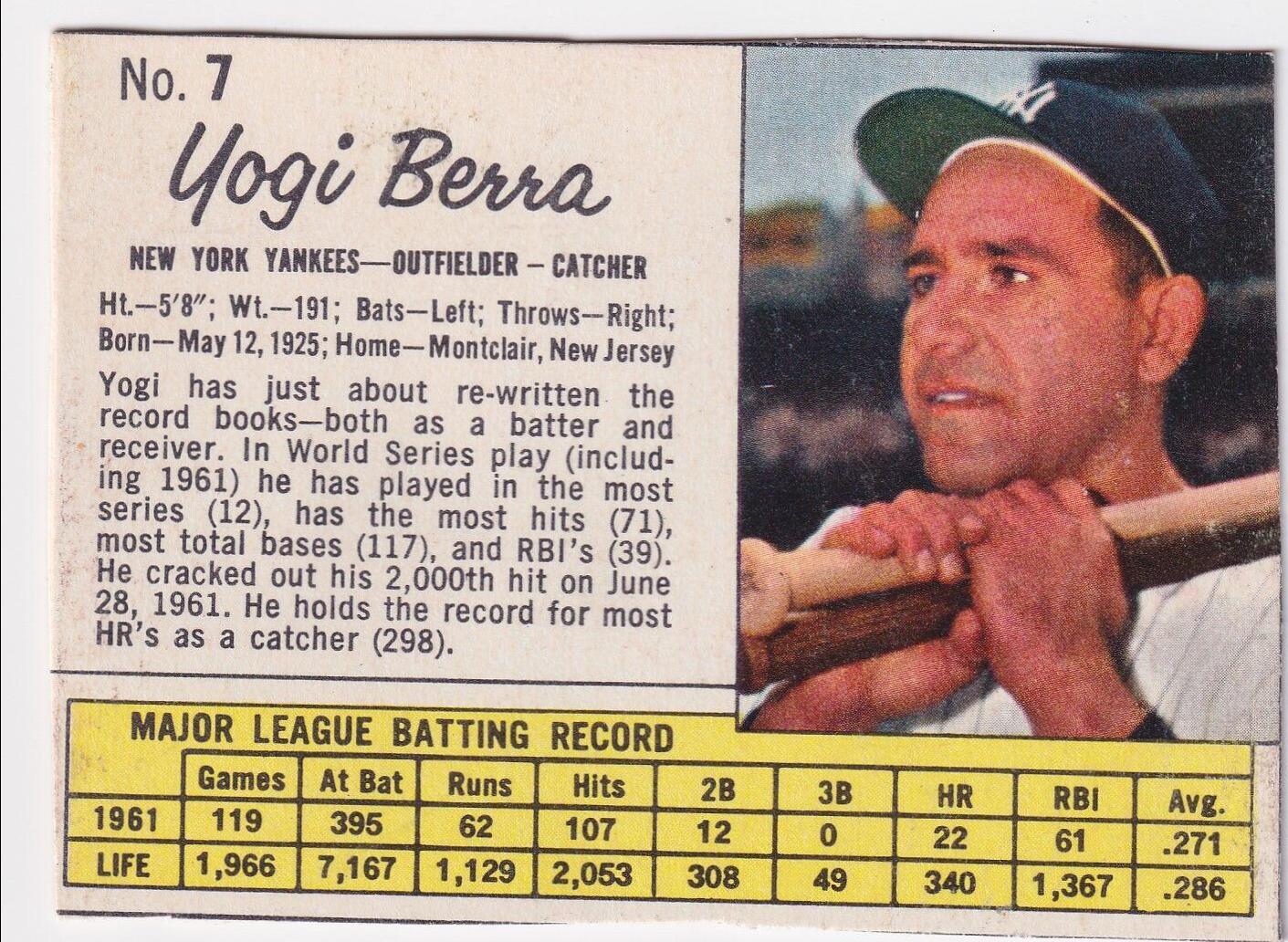Yogi Berra [Hand Cut] #7