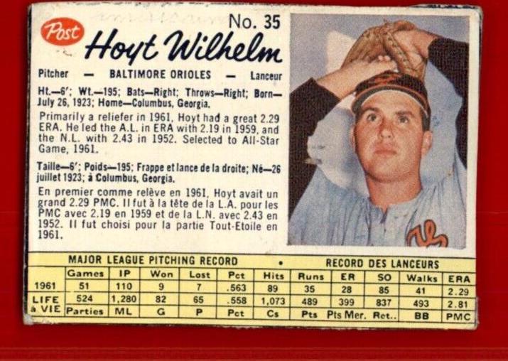 Hoyt Wilhelm [Hand Cut] #35