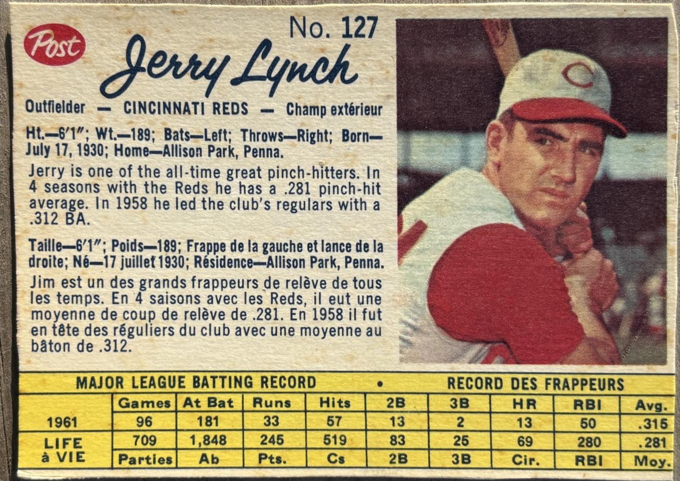 Jerry Lynch [Hand Cut] #127