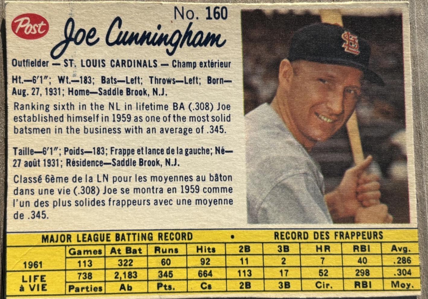 Joe Cunningham [Hand Cut] #160