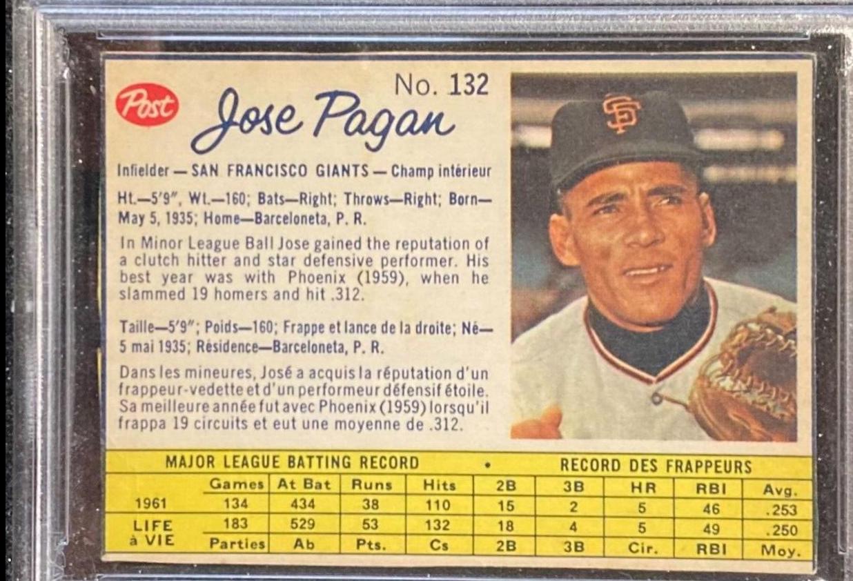 Jose Pagan [Hand Cut] #132
