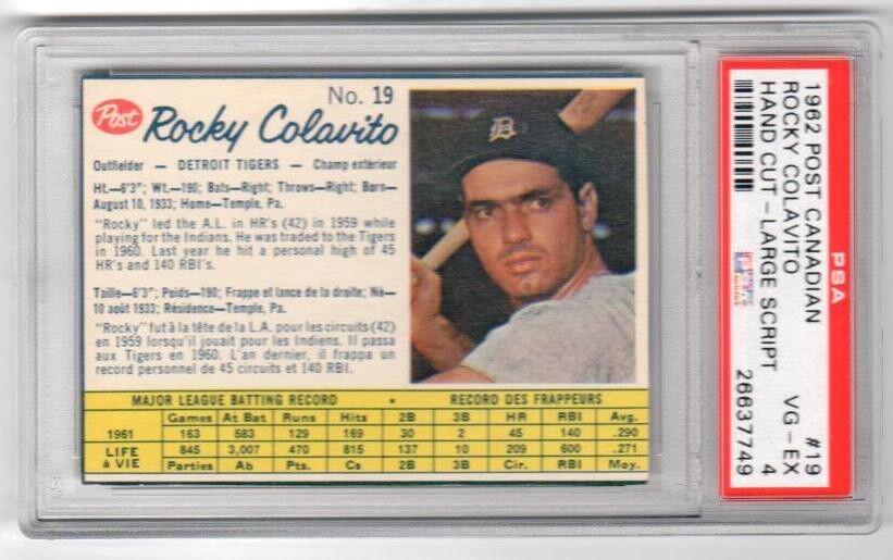 Rocky Colavito [Hand Cut Large Script] #19