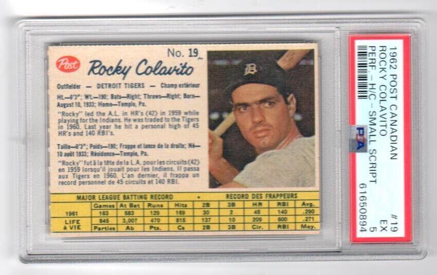 Rocky Colavito [Perforated Hand Cut Small Script] #19