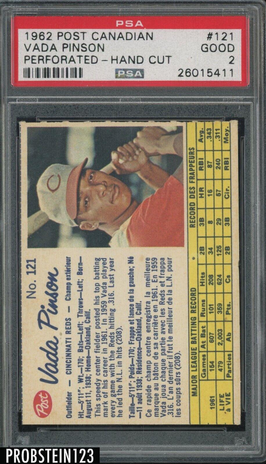 Vada Pinson [Perforated Hand Cut] #121