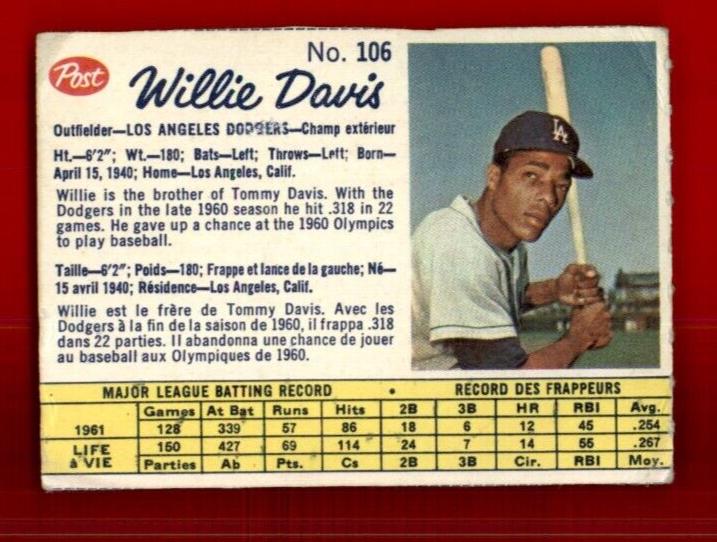 Willie Davis [Hand Cut] #106