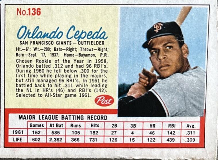 Ed Mathews, Mickey Mantle, Orlando Cepeda [Hand Cut Panel]