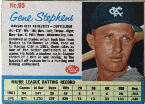 Gene Stephens [Hand Cut Born Jan. 5] #95