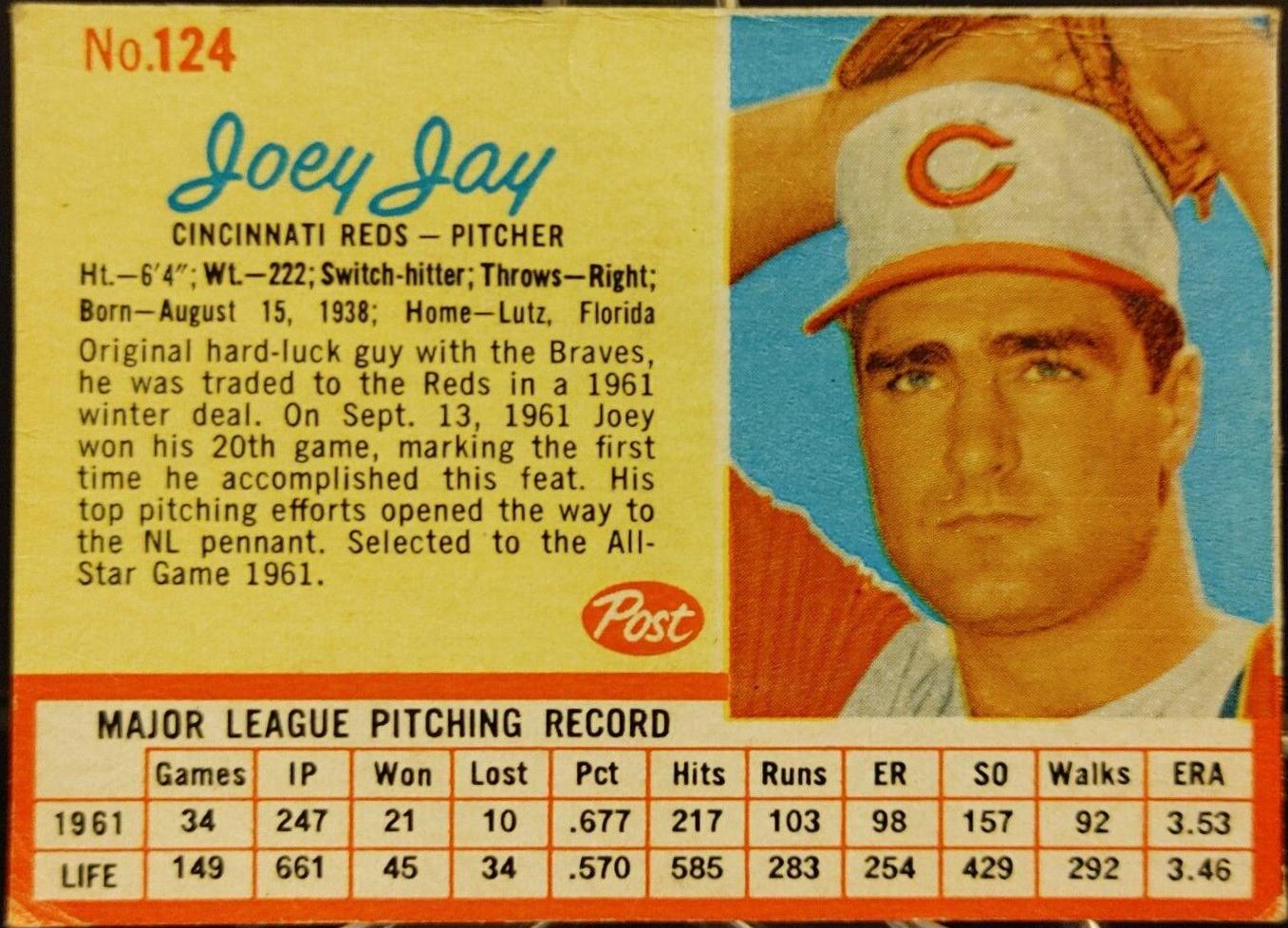 Joey Jay [Hand Cut Blue Lines] #124