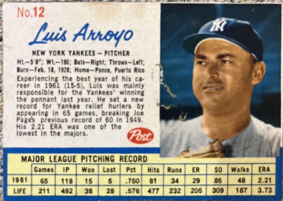 Luis Arroyo [Hand Cut] #12