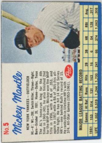 Mickey Mantle [Hand Cut] #5