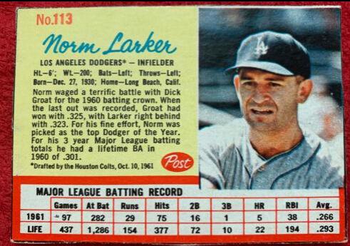 Norm Larker [Hand Cut] #113