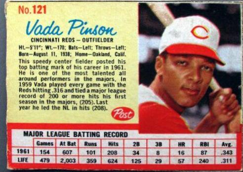 Vada Pinson [Hand Cut] #121