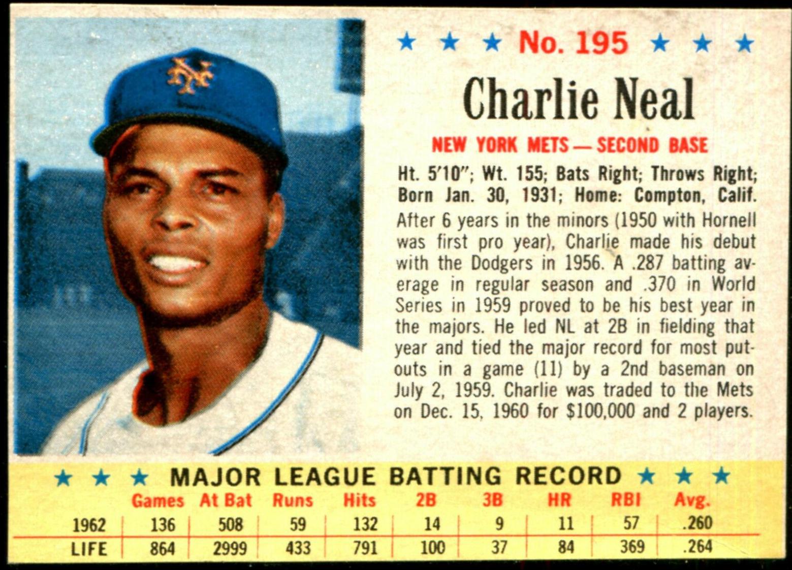 Charlie Neal [Hand Cut] #195