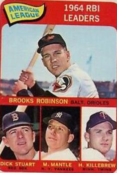 A. L. RBI Leaders [Robinson, Stuart, Mantle, Killebrew] #5