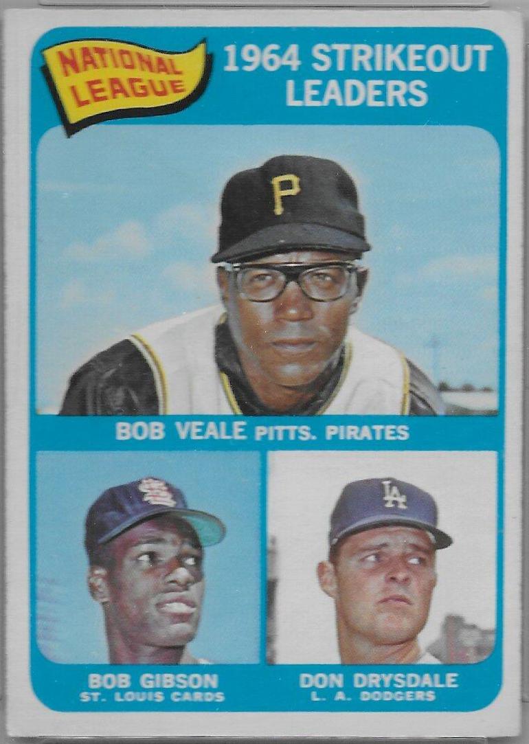 NL Strikeout Ldrs. [Veale, Gibson, Drysdale] #12