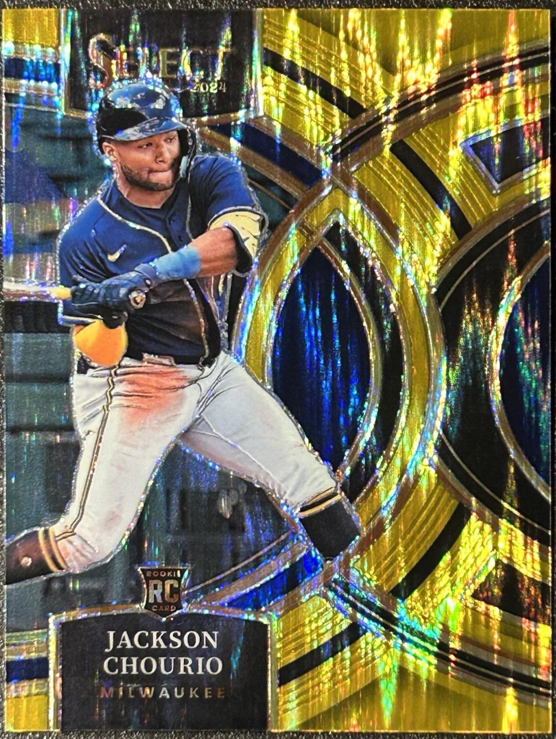 Jackson Chourio [Gold Flash Prizm] #8