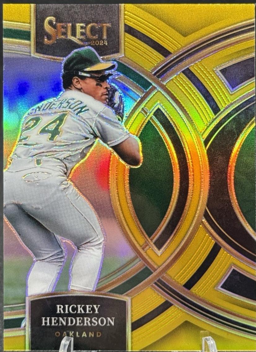 Rickey Henderson [Gold Prizm] #15