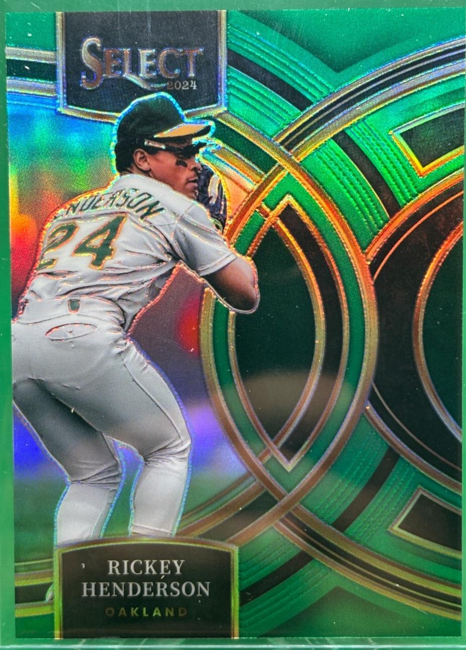 Rickey Henderson [Green Prizm] #15