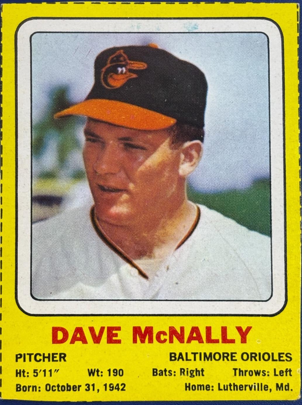Dave McNally [Hand Cut]