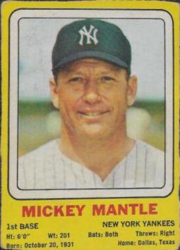 Mickey Mantle [Hand Cut]