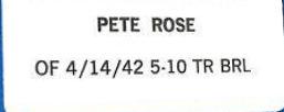 Pete Rose
