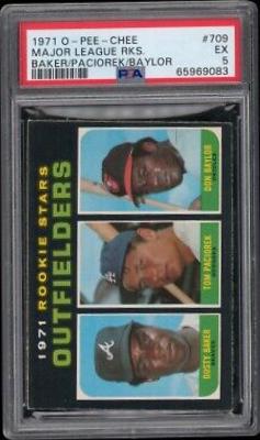 Major League Rookies [Baker, Paciorek, Baylor] #709