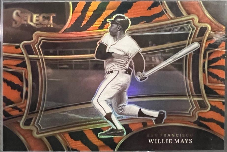 Willie Mays [Orange Flash Prizm] #48
