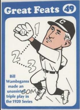 Bill Wambsganss [Blue Border] #49