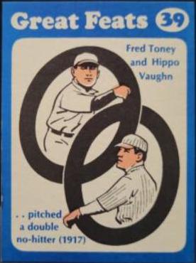 Fred Toney, Hippo Vaughn [Blue Border] #39