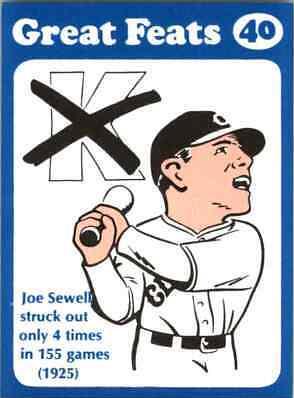 Joe Sewell [Blue Border] #40