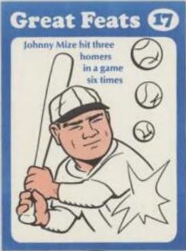 Johnny Mize [Blue Border] #17