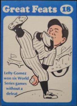 Lefty Gomez [Blue Border] #18