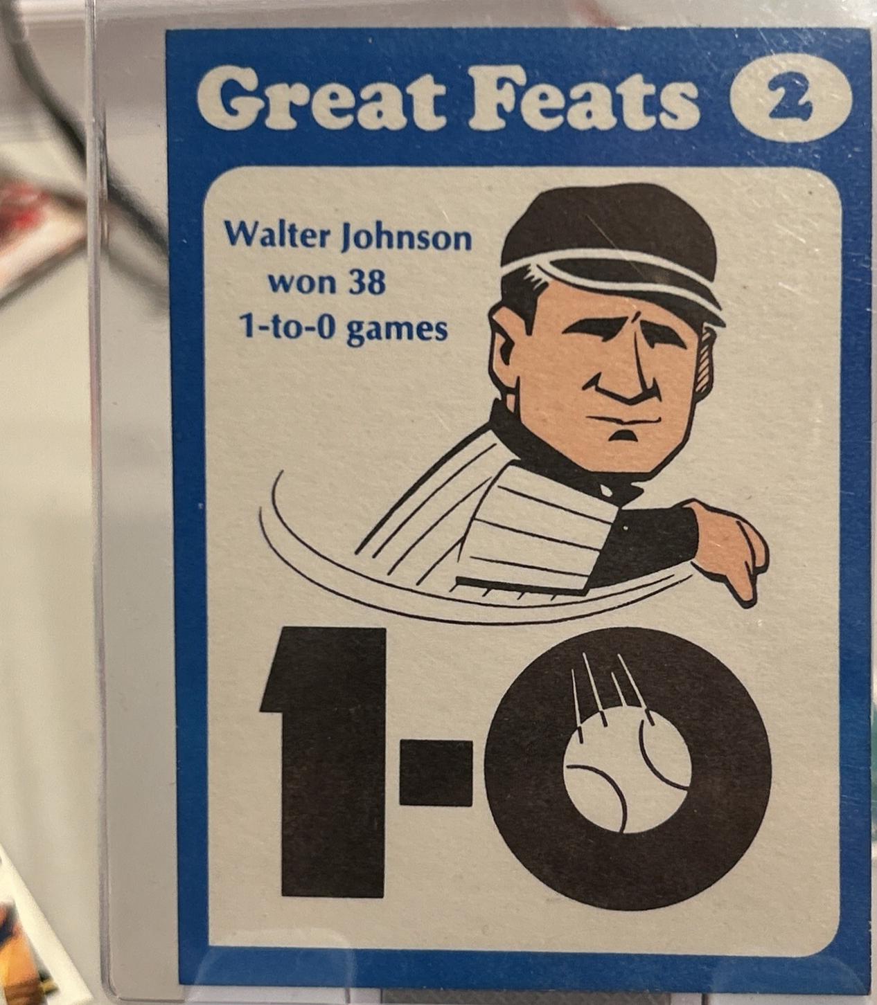 Walter Johnson [Blue Border] #2