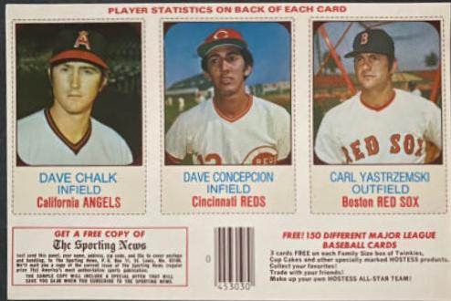 Carl Yastrzemski, Dave Chalk, Dave Concepcion [Complete Box]