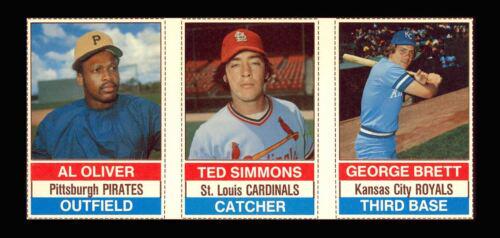 Al Oliver, George Brett, Ted Simmons [Hand Cut Panel]
